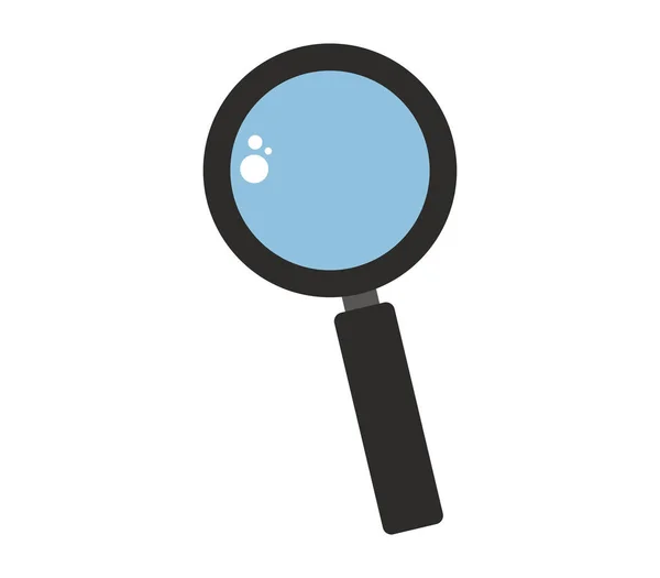 Magnifying Glass Icon White Background — Stock Vector