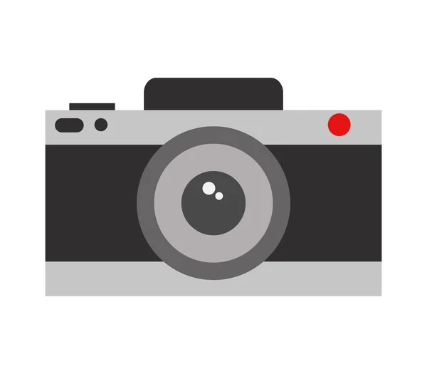 Ikona Fotoaparátu Bílém Pozadí — Stockový vektor