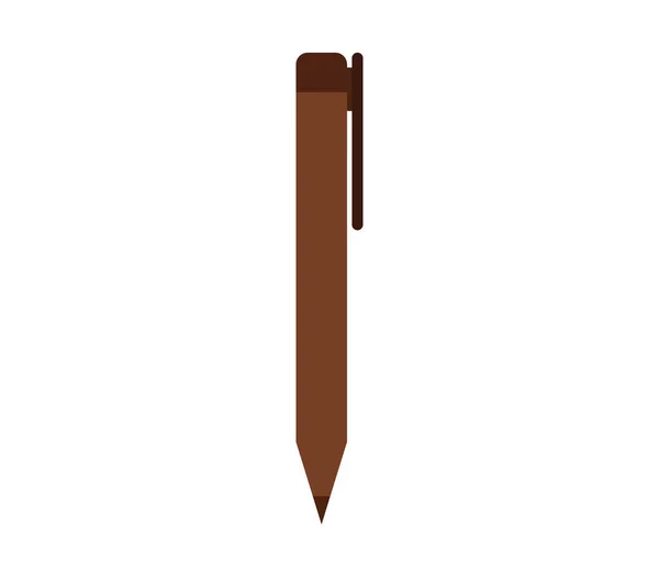 Stift Symbol Weißer Hintergrund — Stockvektor