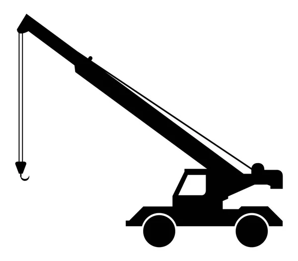 Crane Ikonen Vit Bakgrund — Stock vektor