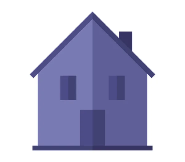 Huis Pictogram Witte Achtergrond — Stockvector