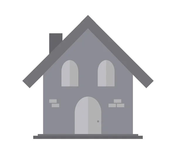 Icona Della Casa Sfondo Bianco — Vettoriale Stock