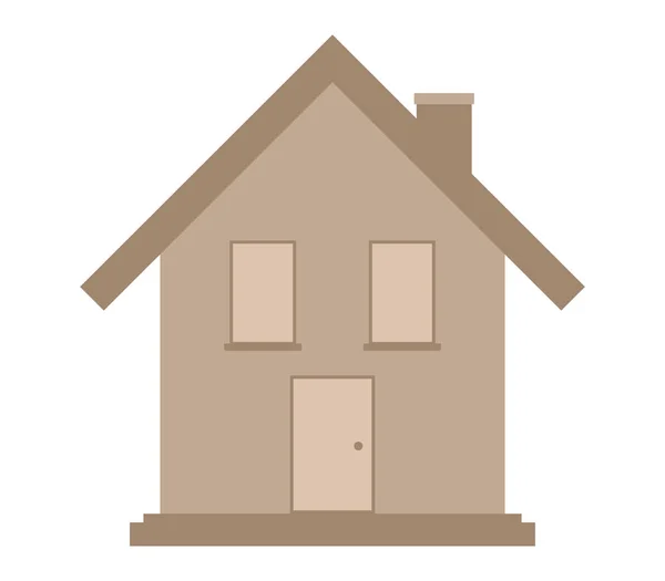 Haus Symbol Auf Weißem Hintergrund — Stockvektor