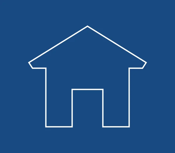 白い背景の上の販売の家のアイコン — ストックベクタ