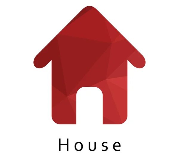 House Icon White Background — Stock Vector