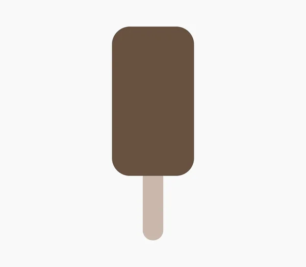 Ice Cream Icon White Background — Stock Vector