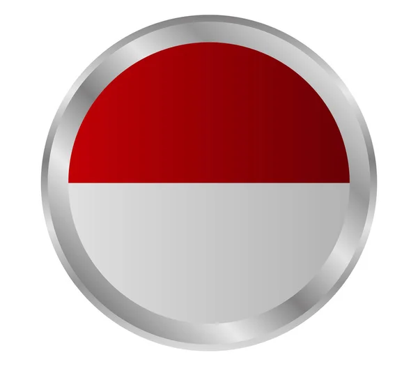 Indonésia Bandeira Fundo Branco —  Vetores de Stock