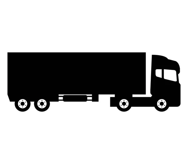 Truck Icon White Background — Stock Vector
