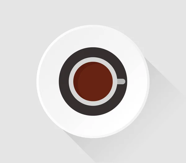 Icône Tasse Café Sur Fond Blanc — Image vectorielle