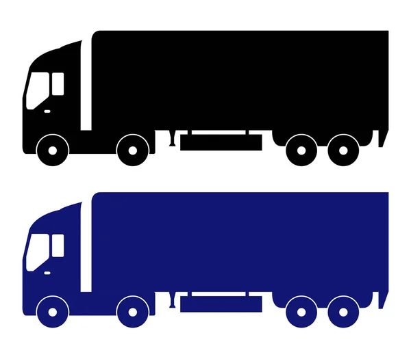 Truck Icon White Background — Stock Vector