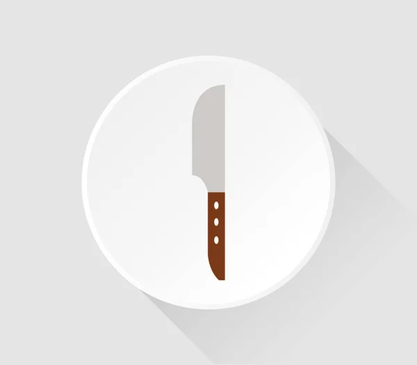 Knife Icon White Background — Stock Vector