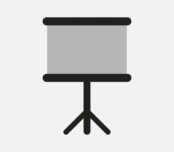 Blackboard Ikonen Vit Bakgrund — Stock vektor