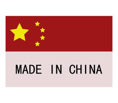 Çin beyaz zemin üzerine yapılan