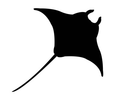 Manta balık simgesi beyaz arka plan üzerinde