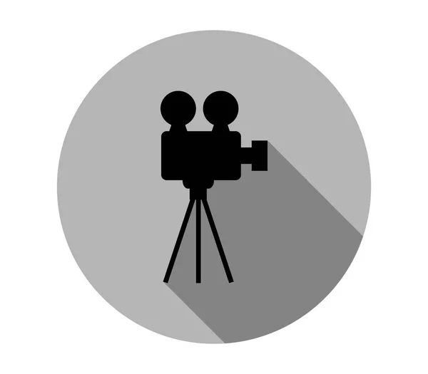 Videokamera Symbol Auf Weißem Hintergrund — Stockvektor