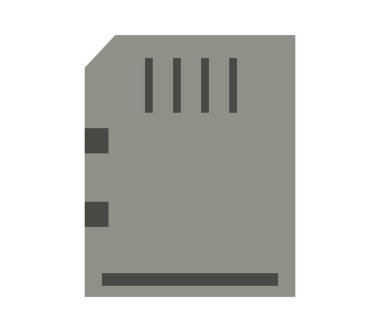 hafıza kartı simgesine beyaz arka plan üzerinde