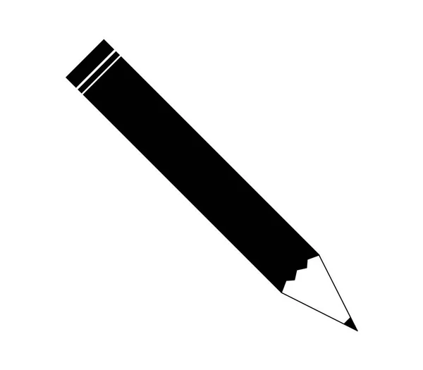 白い背景に鉛筆のアイコン — ストックベクタ