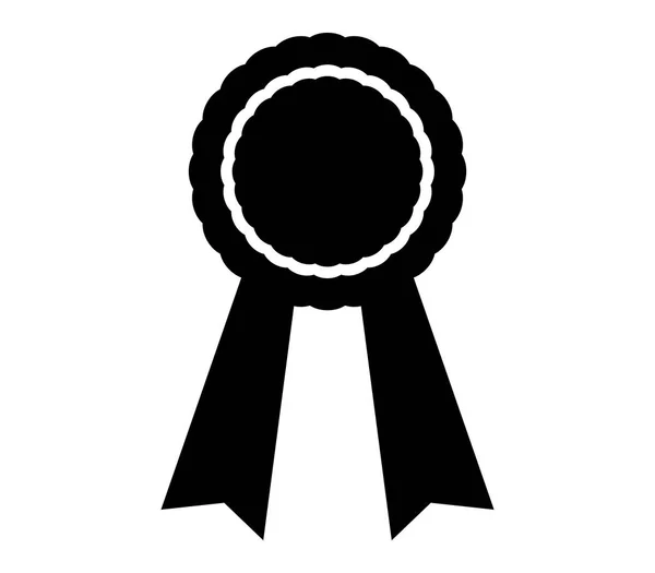 Ikona Medaile Bílém Pozadí — Stockový vektor