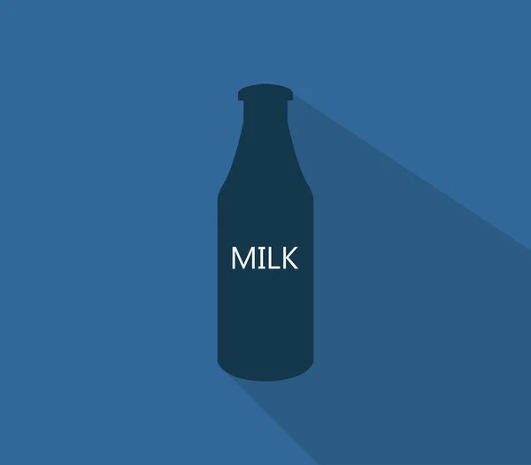 Mjölk Ikonen Vit Bakgrund — Stock vektor