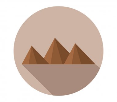 Beyaz arkaplanda dağ simgesi