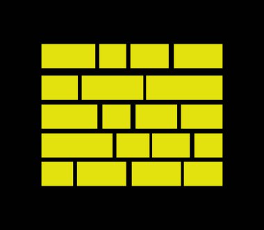 Beyaz arka planda duvar simgesi