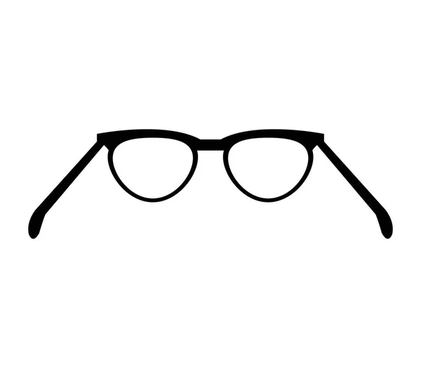 Glasögon Ikonen Vit Bakgrund — Stock vektor