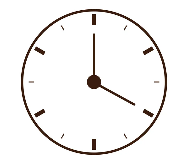 Icono Del Reloj Sobre Fondo Blanco — Vector de stock