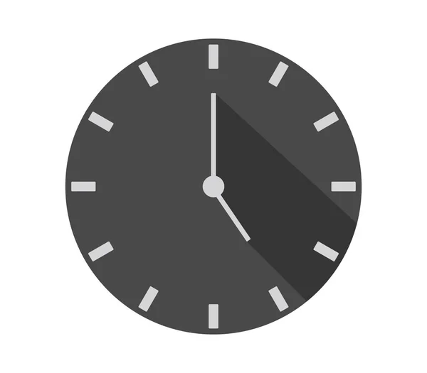Icône Horloge Sur Fond Blanc — Image vectorielle