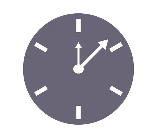Ícone Relógio Fundo Branco —  Vetores de Stock