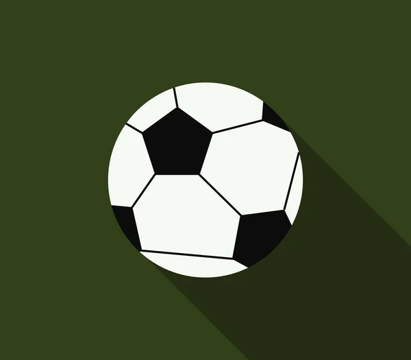 Icono Pelota Fútbol Sobre Fondo Blanco — Vector de stock