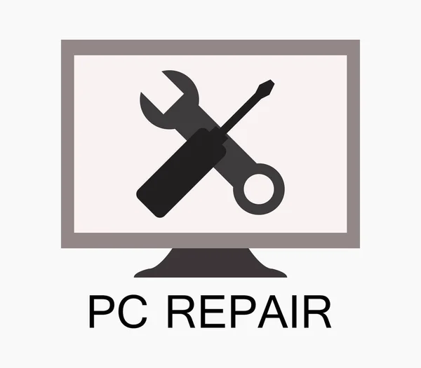 Repair Icon White Background — Stock Vector