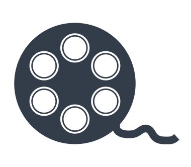 film film simgesi beyaz arka plan üzerinde