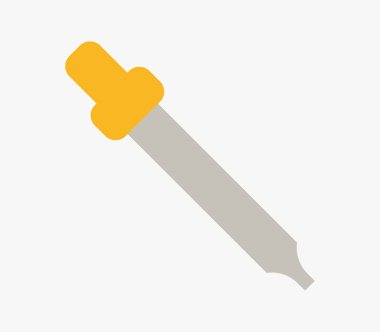 pipet simgesi beyaz arka plan üzerinde