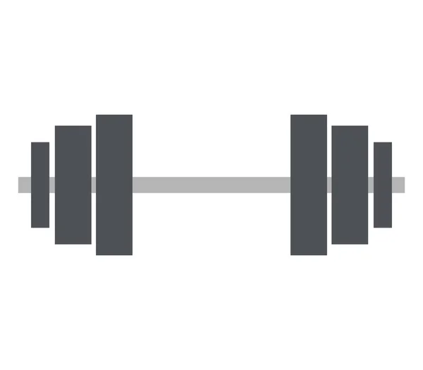 Turnhalle Gewichte Symbol Auf Weißem Hintergrund — Stockvektor