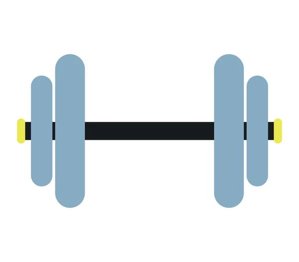 Gym Weights Icon White Background — Stock Vector