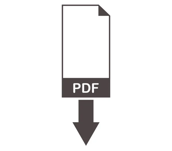 Downloaden Van Pdf Een Witte Achtergrond — Stockvector