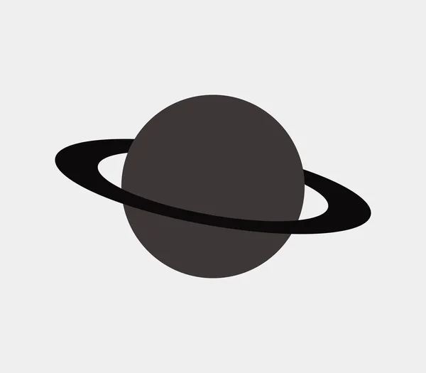 Planeten Symbol Auf Weißem Hintergrund — Stockvektor