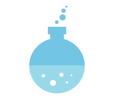 şişesi simgesi iksir beyaz arka plan üzerinde