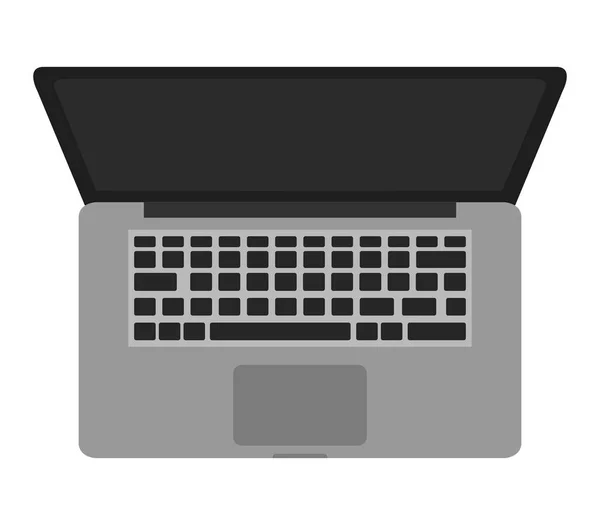 Pictogram Van Laptop Witte Achtergrond — Stockvector