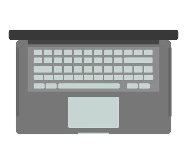 Εικονίδιο Του Φορητού Υπολογιστή Λευκό Φόντο — Διανυσματικό Αρχείο