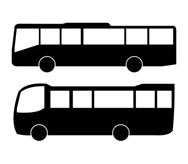 Bus Icon White Background — Stock Vector