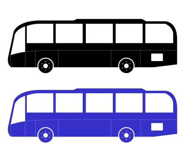 Icono Autobús Sobre Fondo Blanco — Vector de stock