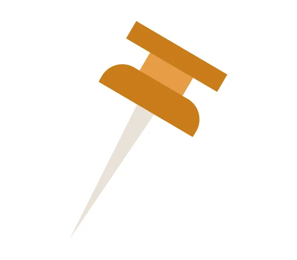 Thumbtacks Symbol Auf Weißem Hintergrund — Stockvektor