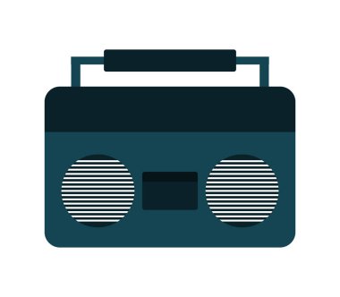 Beyaz arkaplanda radyo simgesi