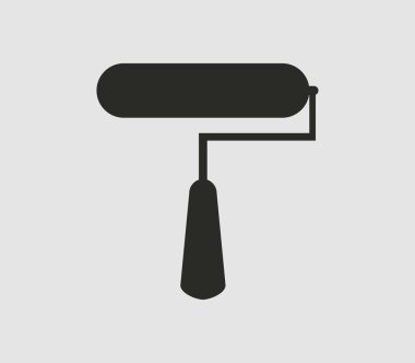 Beyaz arka plan simgesinde silindir