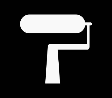 Beyaz arka plan simgesinde silindir