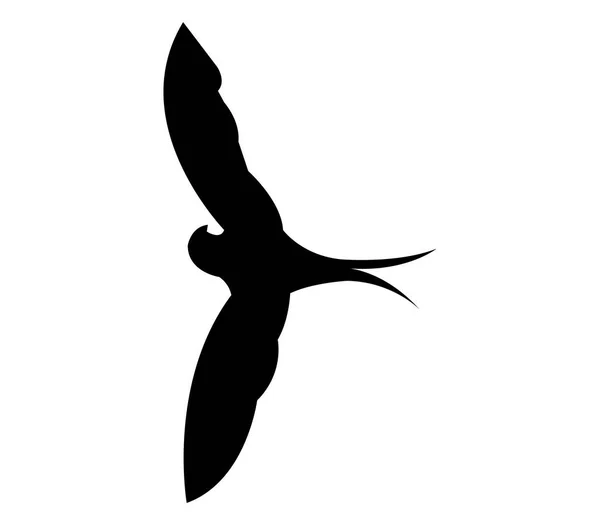 Swallow Icon White Background — Stock Vector