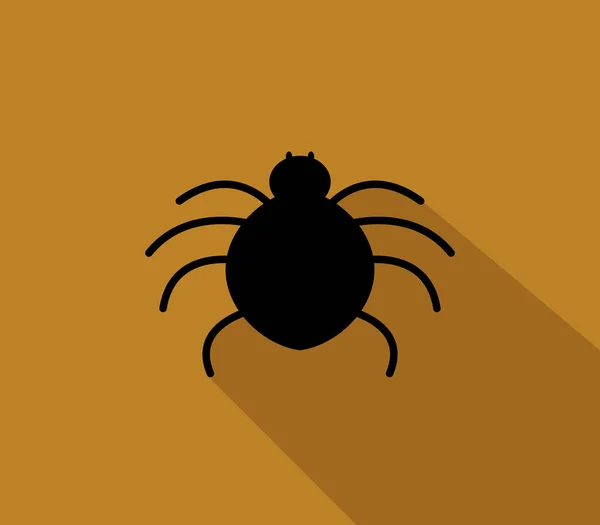 Spider Icon White Background — Stock Vector