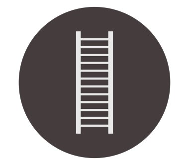 Merdiven simgesi beyaz arka plan üzerinde