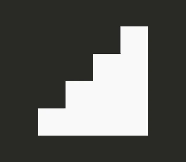 Σκάλα Εικονίδιο Άσπρο Φόντο — Διανυσματικό Αρχείο